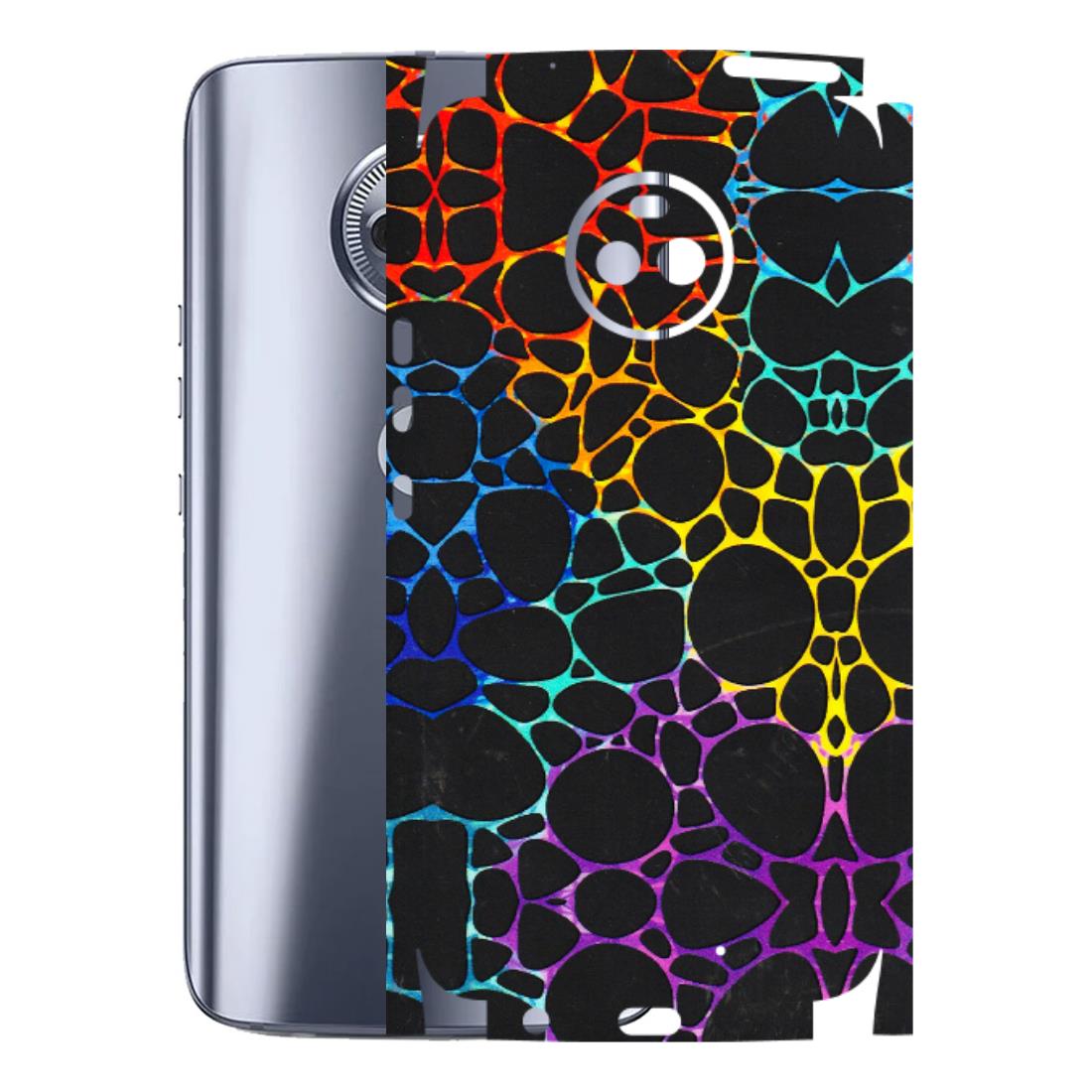 Motorola Phone Skins (All Models) - Abstract Art MultiColour - 3D Embossed Finish (L-133) Motorola Moto X4