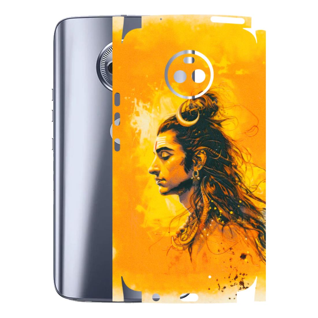 Motorola Phone Skins (All Models) - Shiv Shakti - 3D Embossed Finish (L-14) Motorola Moto X4