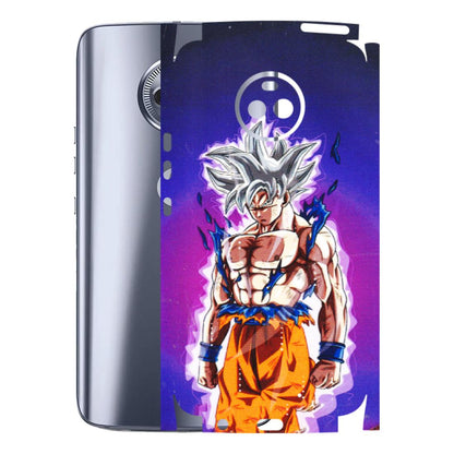 Motorola Phone Skins (All Models) - Goku Purple Anime - 3D Embossed Finish (L-147) Motorola Moto X4