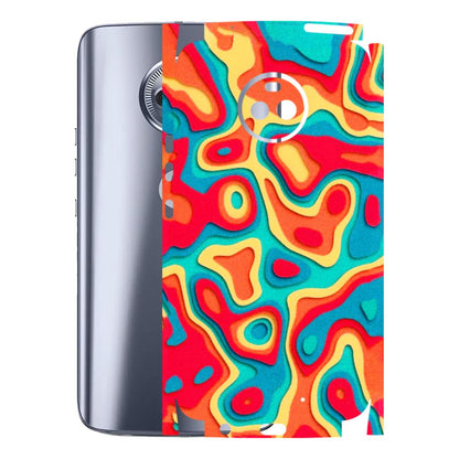 Motorola Phone Skins (All Models) - Abstract Swirl - 3D Embossed Finish (L-150) Motorola Moto X4