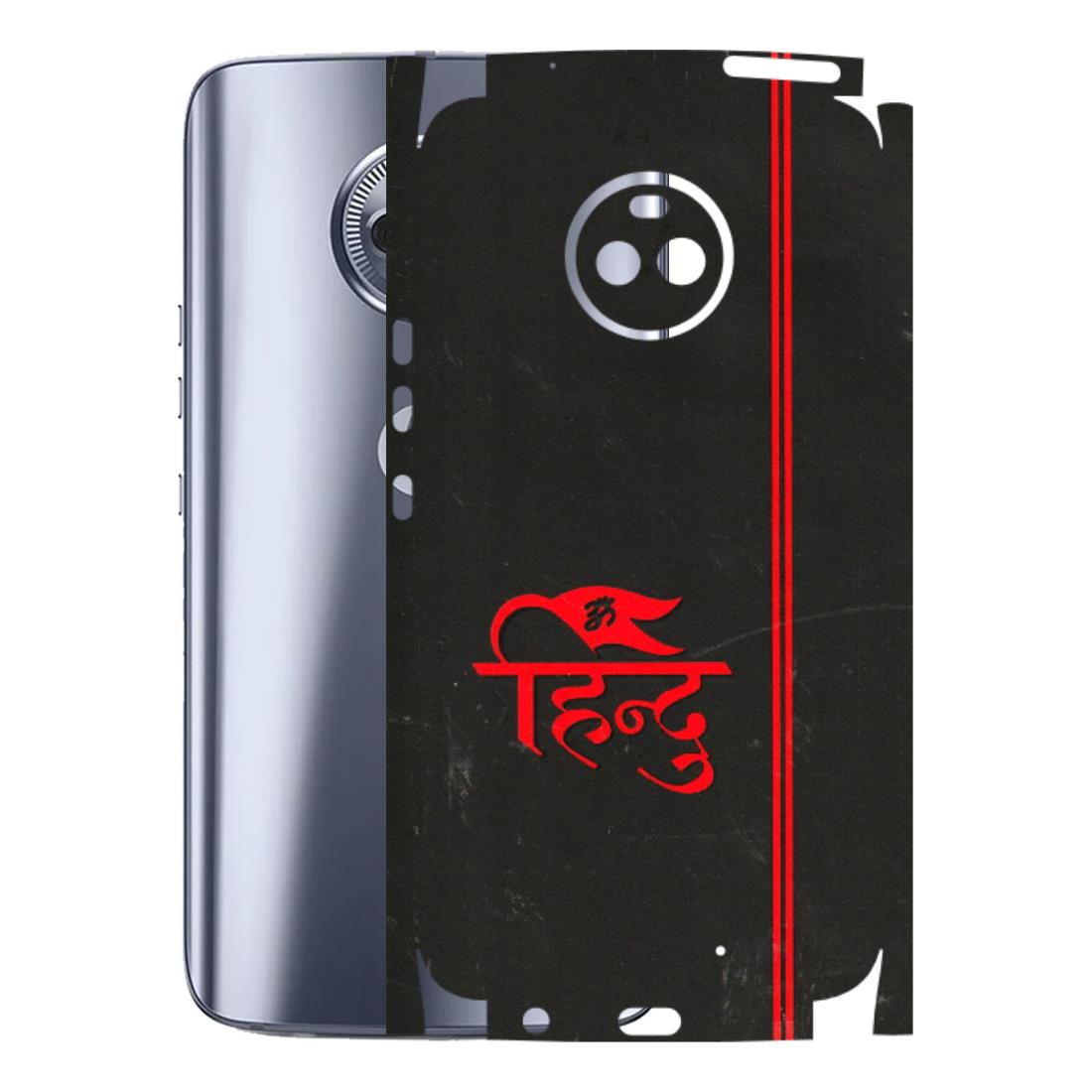 Motorola Phone Skins (All Models) - Hindu Black - 3D Embossed Finish (L-153) Motorola Moto X4