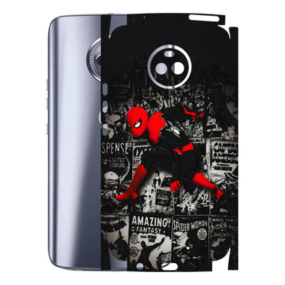 Motorola Phone Skins (All Models) - SpiderMan New - 3D Embossed Finish (L-162) Motorola Moto X4