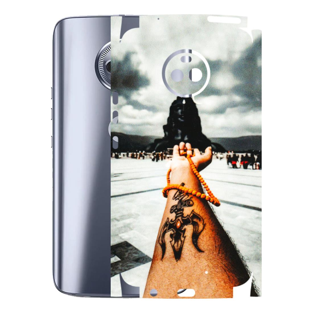 Motorola Phone Skins (All Models) - Jai Adiyogi Mahakaal - 3D Embossed Finish (L-164) Motorola Moto X4