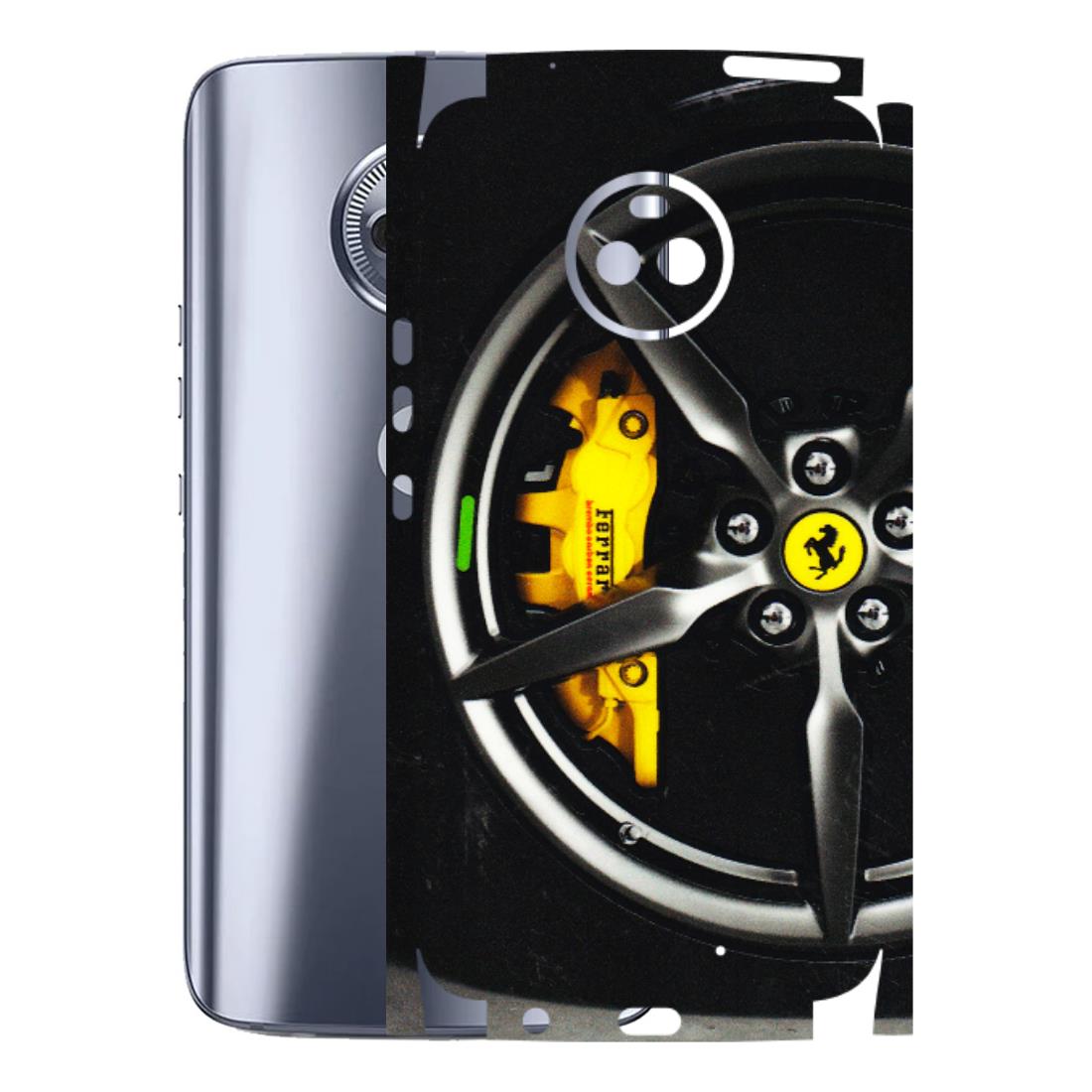 Motorola Phone Skins (All Models) - Ferrari Wheel Alloy - 3D Embossed Finish (L-173) Motorola Moto X4