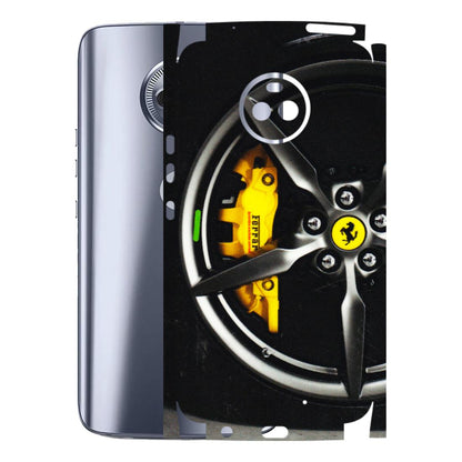 Motorola Phone Skins (All Models) - Ferrari Wheel Alloy - 3D Embossed Finish (L-173) Motorola Moto X4