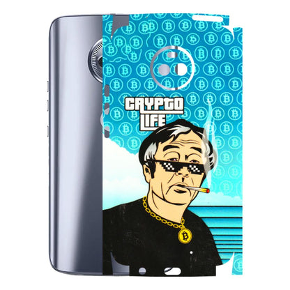 Motorola Phone Skins (All Models) - Crypto Thug Life - 3D Embossed Finish (L-179) Motorola Moto X4