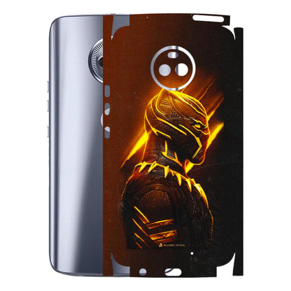 Motorola Phone Skins (All Models) - Gold Black Panther - 3D Embossed Finish (L-181) Motorola Moto X4