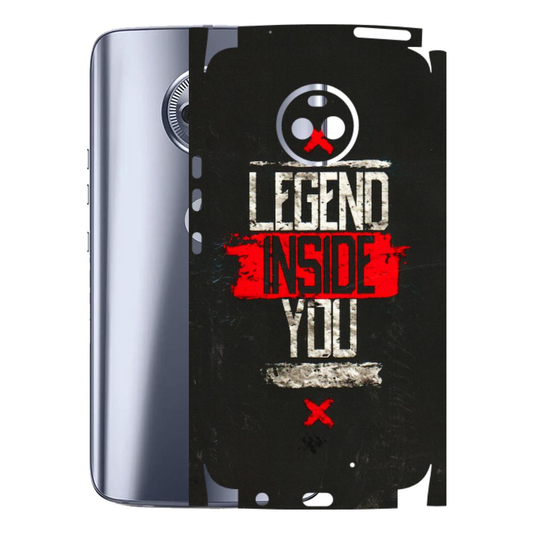 Motorola Phone Skins (All Models) - Legend Inside You - 3D Embossed Finish (L-186) Motorola Moto X4