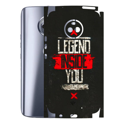 Motorola Phone Skins (All Models) - Legend Inside You - 3D Embossed Finish (L-186) Motorola Moto X4