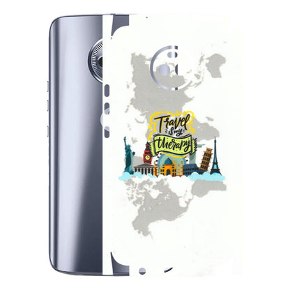 Motorola Phone Skins (All Models) - Travel Therapy - 3D Embossed Finish (L-199) Motorola Moto X4