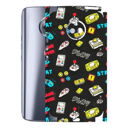 Motorola Phone Skins (All Models) - Gaming Doodles - 3D Embossed Finish (L-224) Motorola Moto X4