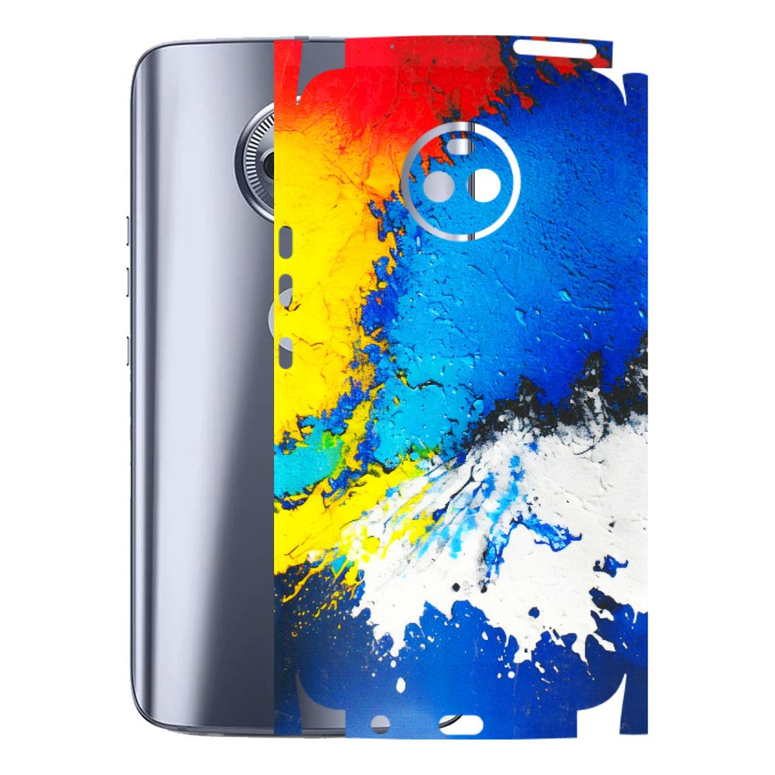Motorola Phone Skins (All Models) - Acrylic Paint Spill - 3D Embossed Finish (L-229) Motorola Moto X4