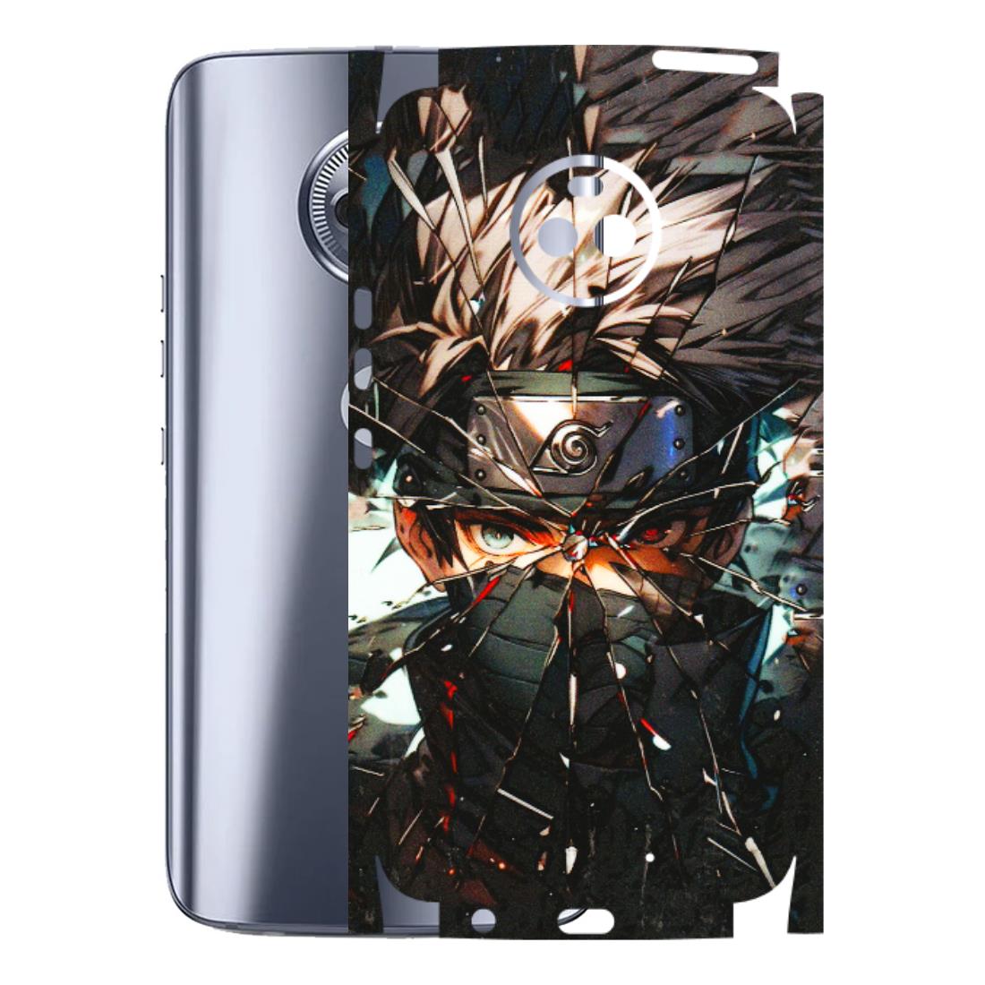 Motorola Phone Skins (All Models) - Kakashi Shattered Glass Effect - 3D Embossed Finish (L-237) Motorola Moto X4
