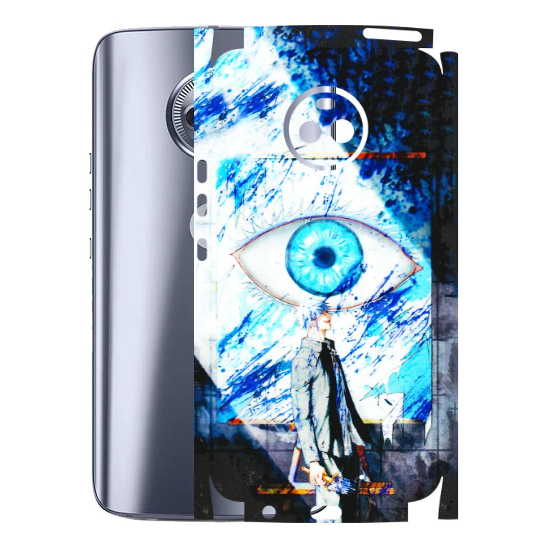 Motorola Phone Skins (All Models) - Gojo Satoru evil eye - 3D Embossed Finish (L-239) Motorola Moto X4