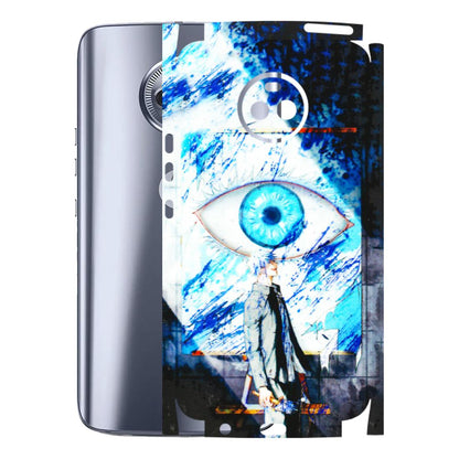 Motorola Phone Skins (All Models) - Gojo Satoru evil eye - 3D Embossed Finish (L-239) Motorola Moto X4