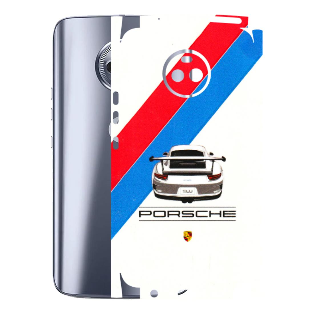 Motorola Phone Skins (All Models) - Porche Car Sober Logo - 3D Embossed Finish (L-248) Motorola Moto X4