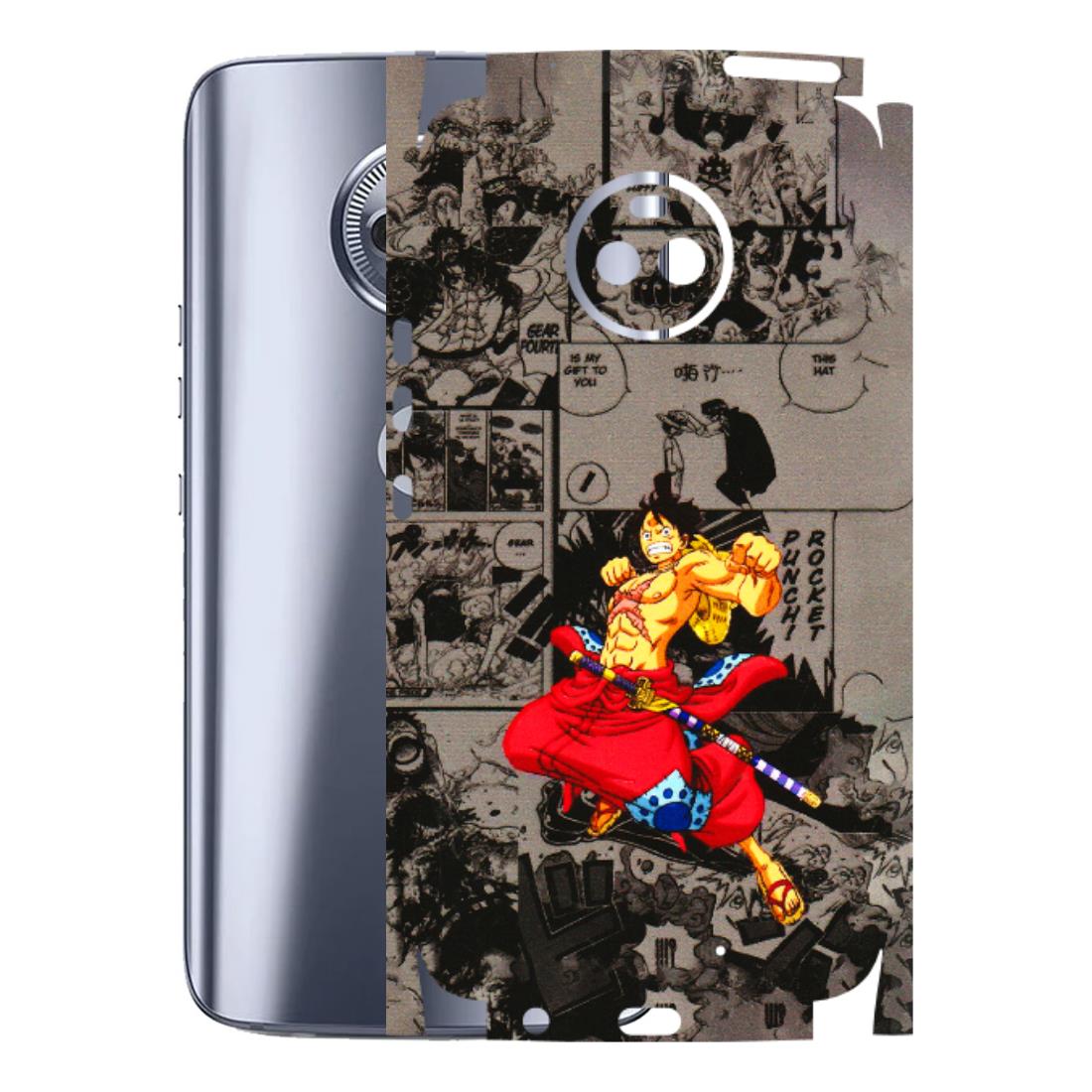 Motorola Phone Skins (All Models) - One Piece Rocket Punch Manga - 3D Embossed Finish (L-25) Motorola Moto X4