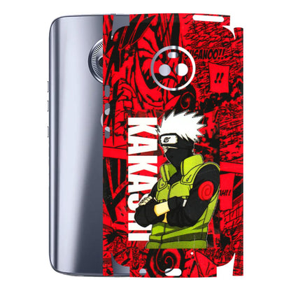 Motorola Phone Skins (All Models) - Kakashi Red Anime - 3D Embossed Finish (L-251) Motorola Moto X4