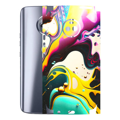 Motorola Phone Skins (All Models) - Multicolor Abstract pattern - 3D Embossed Finish (L-254) Motorola Moto X4