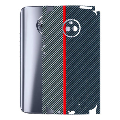 Motorola Phone Skins (All Models) - Blue Sober Lines - 3D Embossed Finish (L-305) Motorola Moto X4
