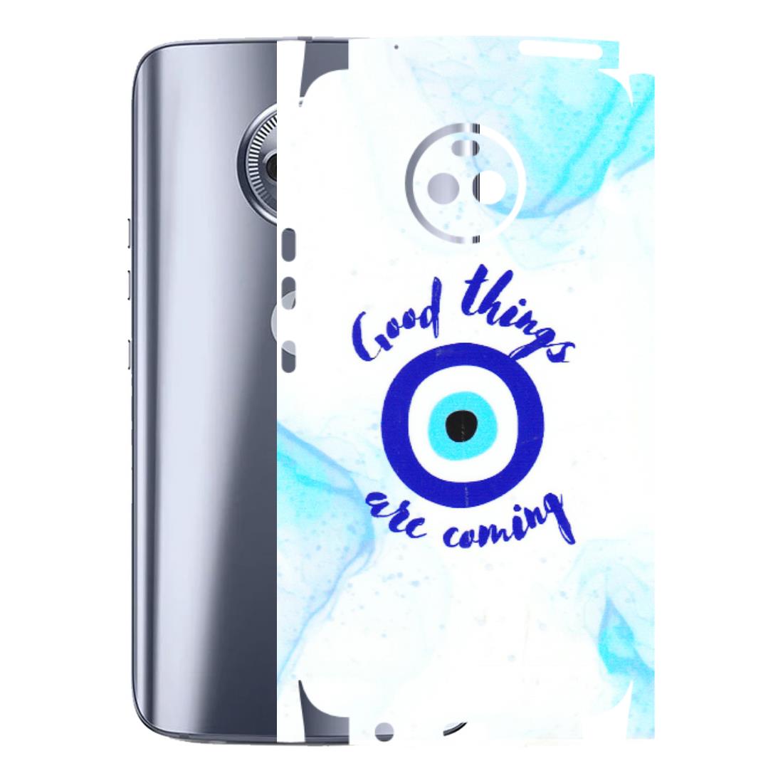 Motorola Phone Skins (All Models) - Evil Eye Good Things Are Coming - 3D Embossed Finish (L-322) Motorola Moto X4