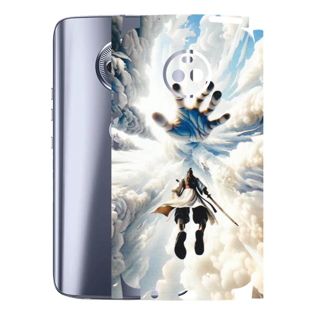Motorola Phone Skins (All Models) - Big Hand With Monkey King - 3D Embossed Finish (L-323) Motorola Moto X4