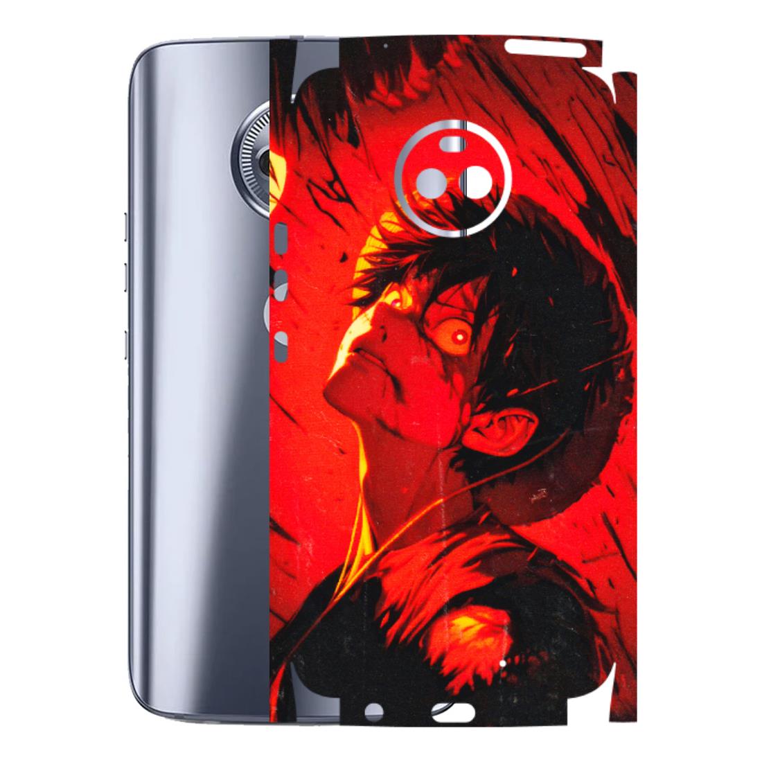 Motorola Phone Skins (All Models) - D.Luffy Power Up One Piece Anime - 3D Embossed Finish (L-326) Motorola Moto X4