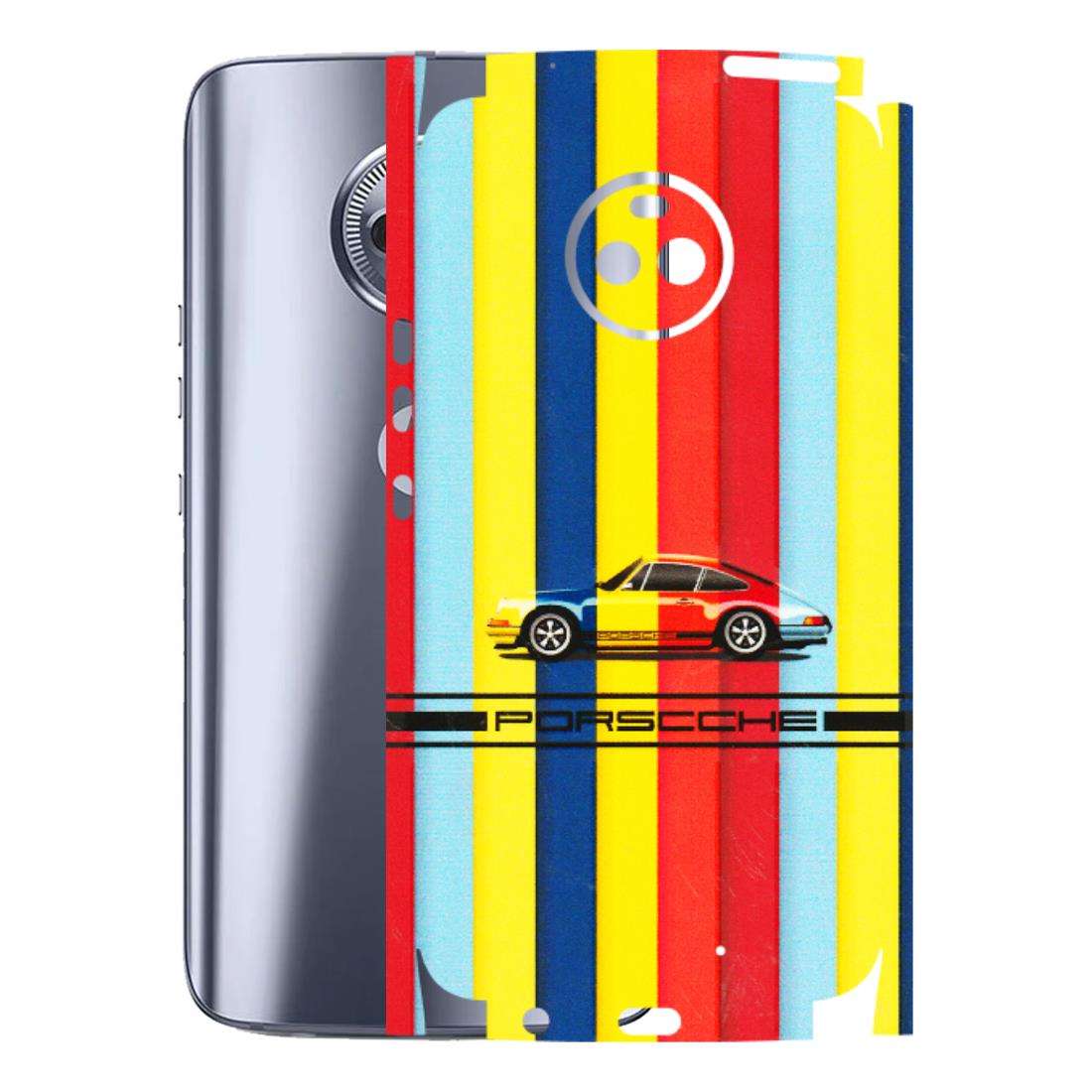 Motorola Phone Skins (All Models) - Multicolour Porche - 3D Embossed Finish (L-39) Motorola Moto X4
