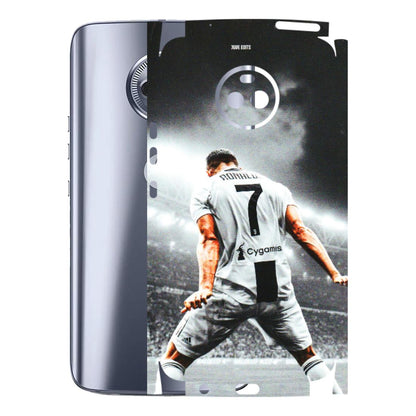 Motorola Phone Skins (All Models) - Ronaldo CR7 Crazy - 3D Embossed Finish (L-44) Motorola Moto X4