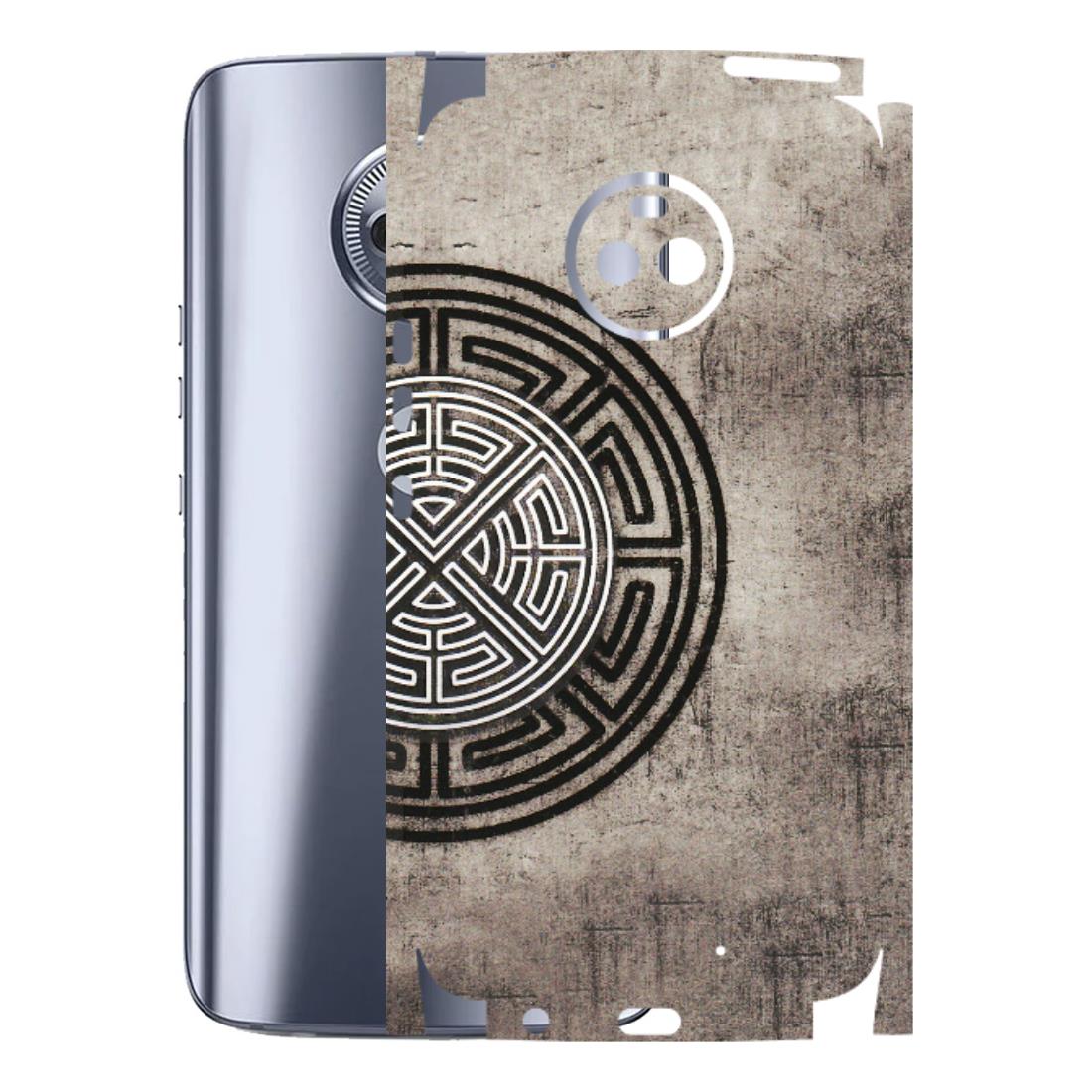 Motorola Phone Skins (All Models) - Mysterious Circular Design - 3D Embossed Finish (L-63) Motorola Moto X4