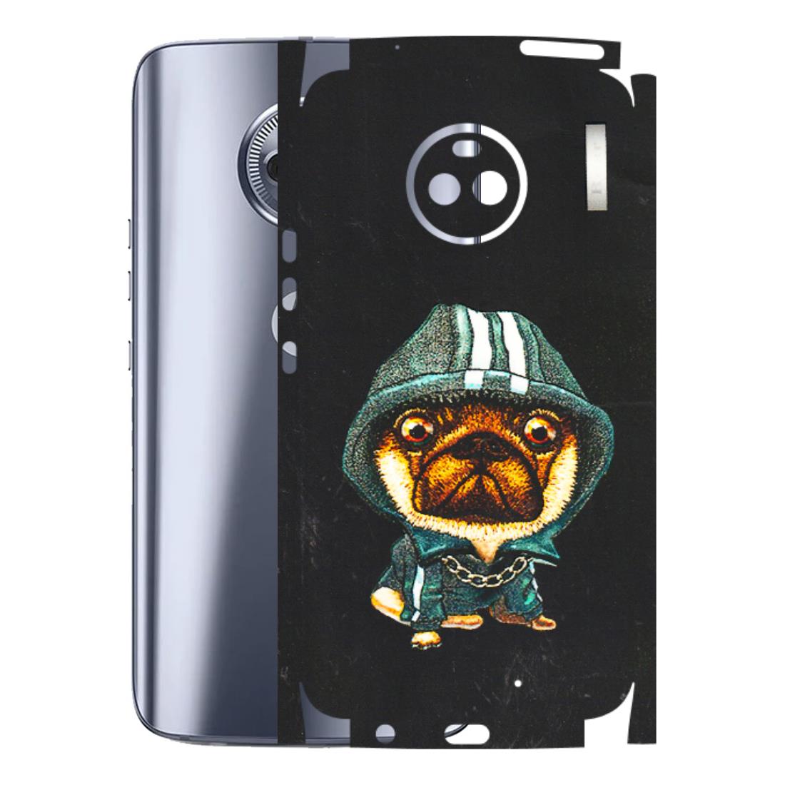 Motorola Phone Skins (All Models) - Puppy N Hoodie - 3D Embossed Finish (L-90) Motorola Moto X4