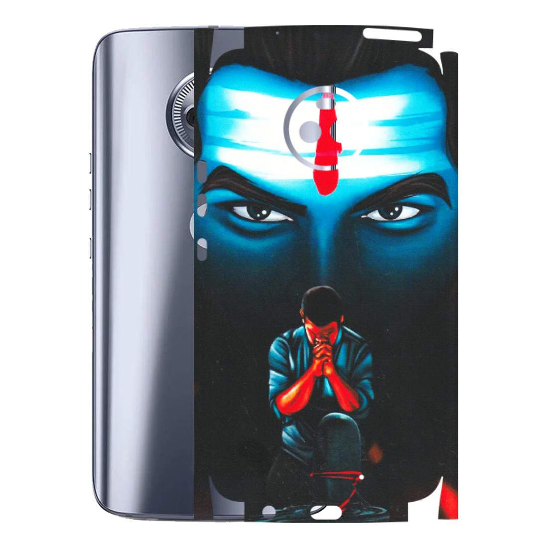 Motorola Phone Skins (All Models) - Mahakal Bhakt - Matte Finish (M-112) Motorola Moto X4