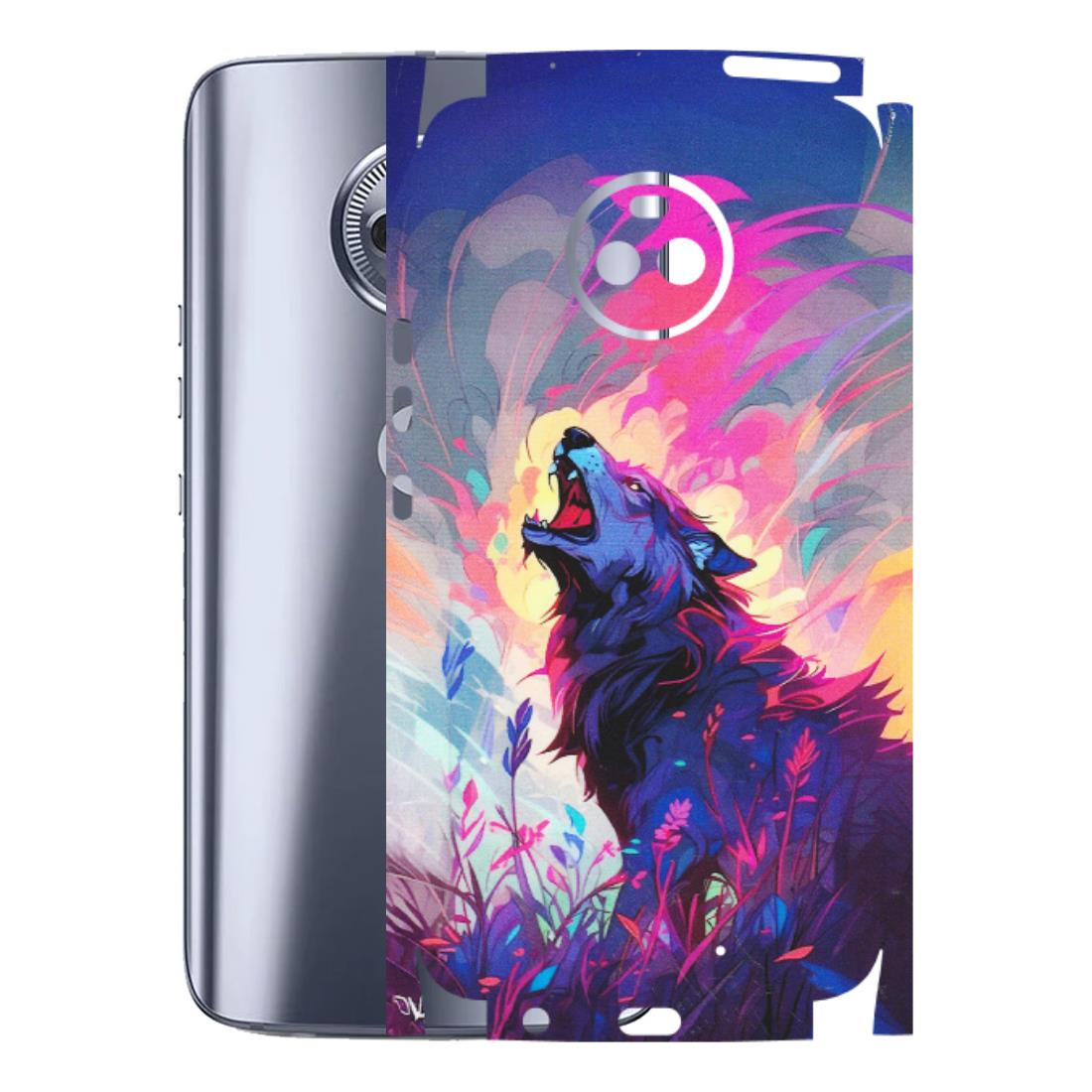 Motorola Phone Skins (All Models) - New Wild Wolf Abstract - Matte Finish (M-125) Motorola Moto X4