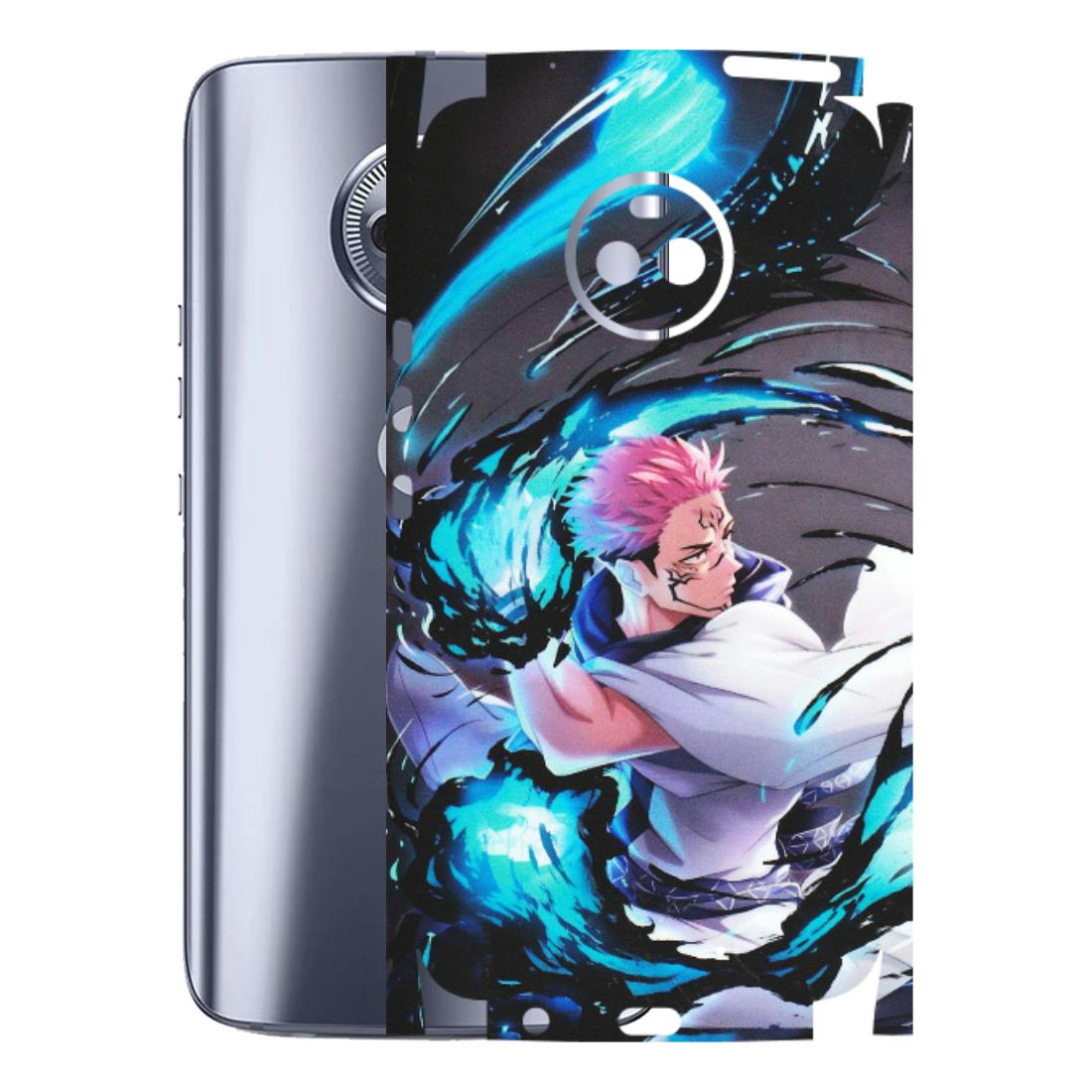 Motorola Phone Skins (All Models) - New Jujutsu Kaisen Grey Blue Anime - Matte Finish (M-127) Motorola Moto X4