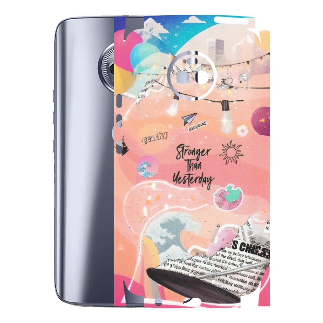 Motorola Phone Skins (All Models) - Stronger Then Yesterday - Matte Finish (M-128) Motorola Moto X4