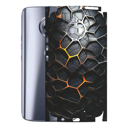 Motorola Phone Skins (All Models) - New Abstract Graphite Tiles - Matte Finish (M-130) Motorola Moto X4