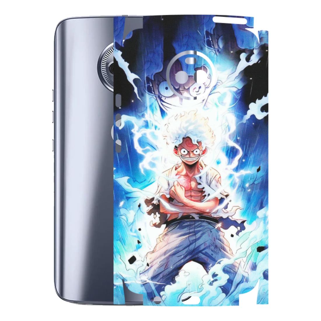 Motorola Phone Skins (All Models) - Blue Thunder Luffy Anime - Matte Finish (M-132) Motorola Moto X4