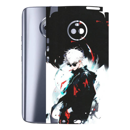Motorola Phone Skins (All Models) - Gojo Powerful Charater Kaisen Anime - Matte Finish (M-144) Motorola Moto X4