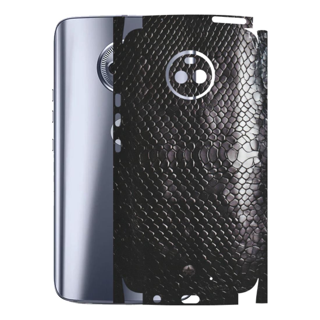Motorola Phone Skins (All Models) - Black Snack Leather - Matte Finish (M-147) Motorola Moto X4