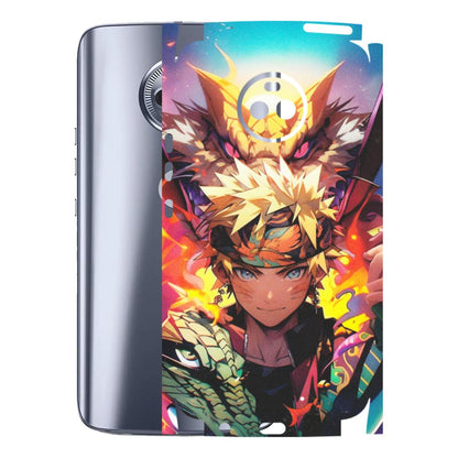 Motorola Phone Skins (All Models) - Angry Naruto Anime - Matte Finish (M-148) Motorola Moto X4