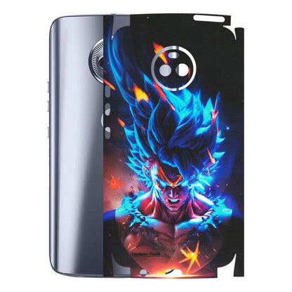 Motorola Phone Skins (All Models) - Angry Goku Dragon Ball Anime - Matte Finish (M-150) Motorola Moto X4