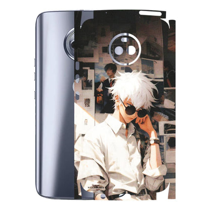 Motorola Phone Skins (All Models) - Gojo Satoru Jujustu Kaisen Anime - Matte Finish (M-156) Motorola Moto X4