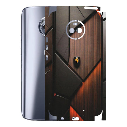 Motorola Phone Skins (All Models) - Lambo Beauty Wood Pattern Sober - Matte Finish (M-51) Motorola Moto X4
