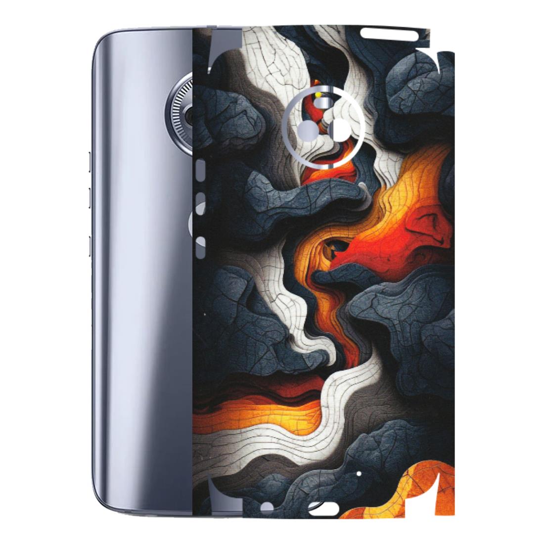 Motorola Phone Skins (All Models) - Abstract Volcanic Layers - Matte Finish (M-52) Motorola Moto X4