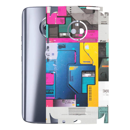 Motorola Phone Skins (All Models) - Colourfull Motherboard Internals - Matte Finish (M-55) Motorola Moto X4