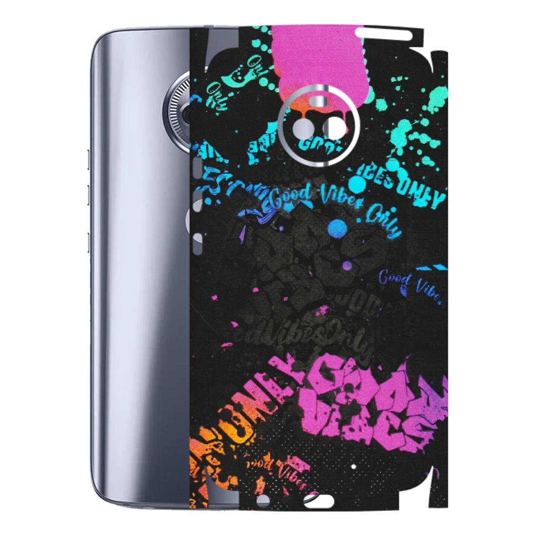 Motorola Phone Skins (All Models) - Majestic Black Vibes - Matte Finish (M-62) Motorola Moto X4