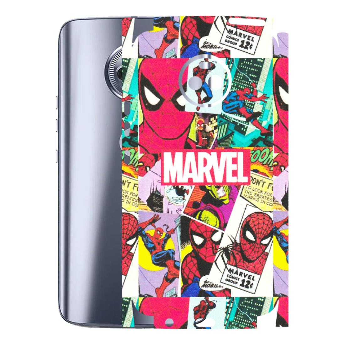 Motorola Phone Skins (All Models) - Marvel Comic Spiderman Grafitti - Matte Finish (M-72) Motorola Moto X4