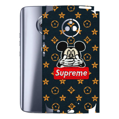 Motorola Phone Skins (All Models) - Mickey Supreme - Matte Finish (M-83) Motorola Moto X4