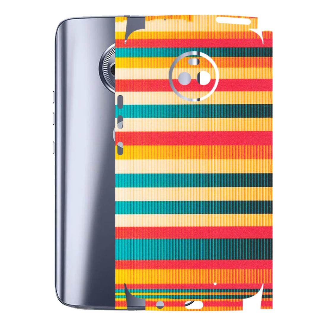 Motorola Phone Skins (All Models) - Colourful Stripes Soothing Effect - Matte Finish (M-86) Motorola Moto X4