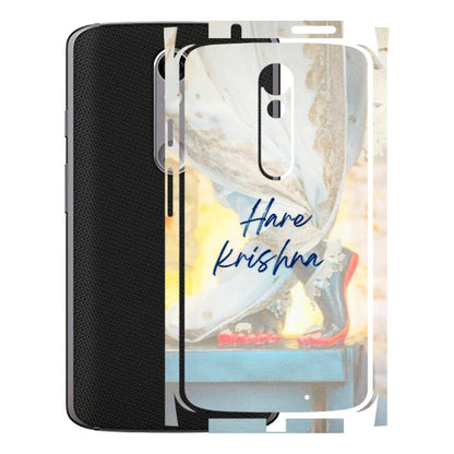 Motorola Phone Skins (All Models) - Hare Krishna - 3D Embossed Finish (L-03) Motorola Moto X Force